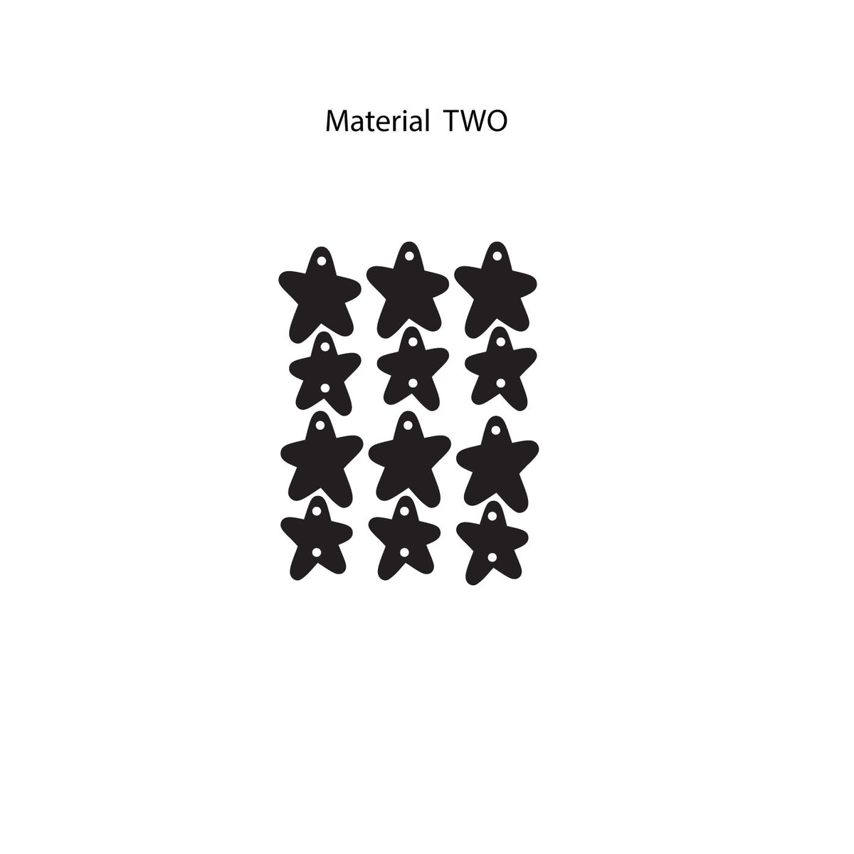 Crafty Cuts Laser © Le Grande Starz Totem  Trio - 3 Pair Set