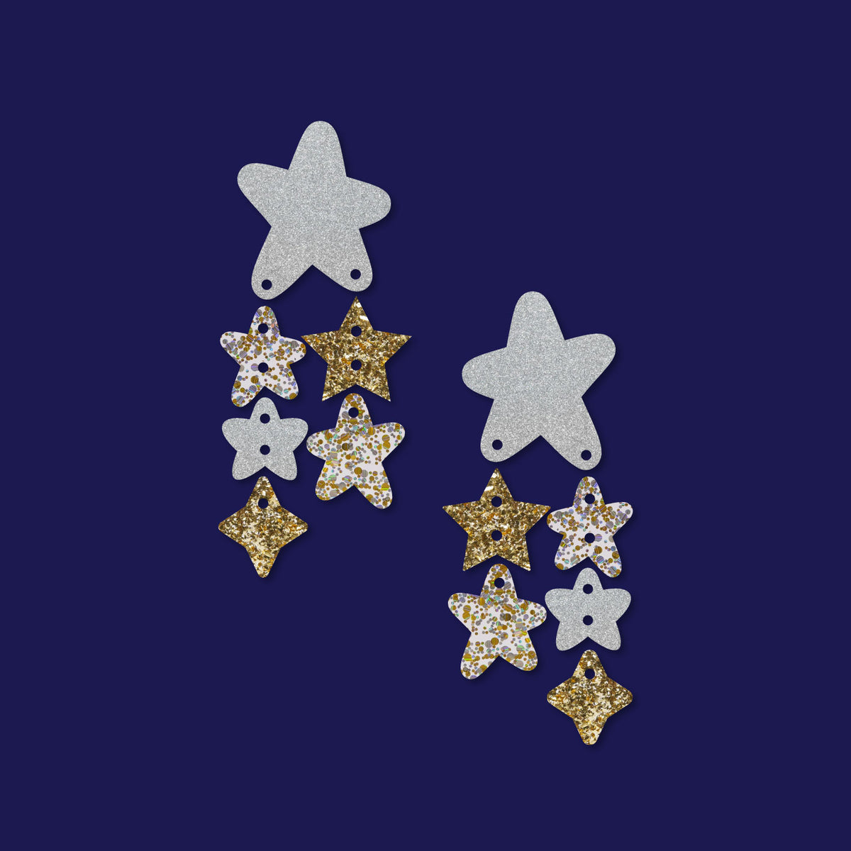 Crafty Cuts Laser © Le Grande Starz Totem  Trio - 3 Pair Set
