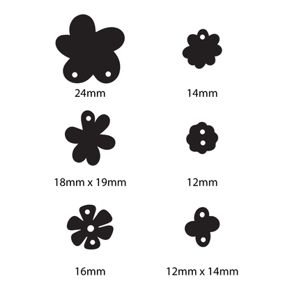 Crafty Cuts Laser  © Le Jardin Totem  Trio - 3 Pair Set