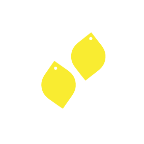 Crafty Cuts Laser Lemon Dropz Charms - Asst Sizes