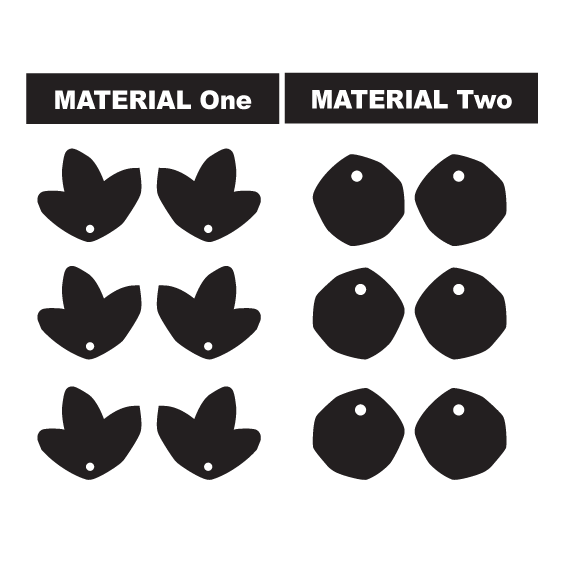 Crafty Cuts Laser Lil' Berry Duo -  Three Pair Set