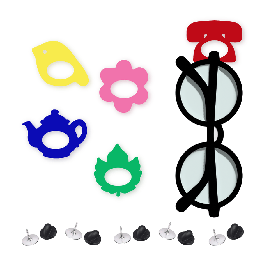 Crafty Cuts Laser  Limited Qty - Glasses Holder Brooch - 20 pce set