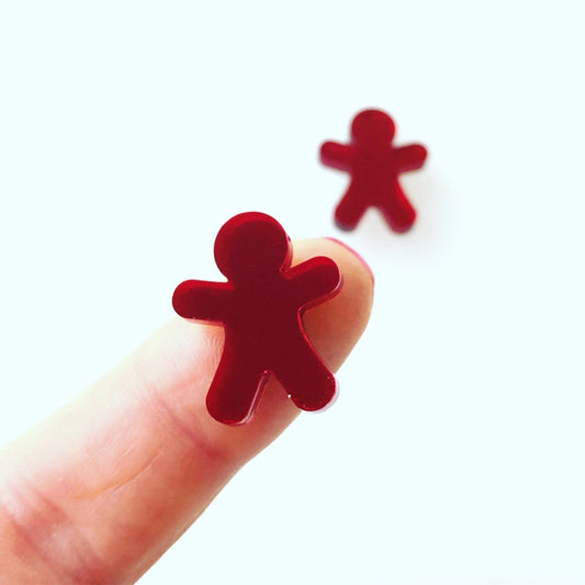 Crafty Cuts Laser Little Gingerbread Man Cabochons - 5 Pairs