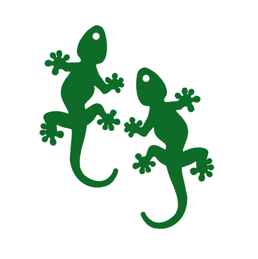 Crafty Cuts Laser Lizard Charms - 2 Pair