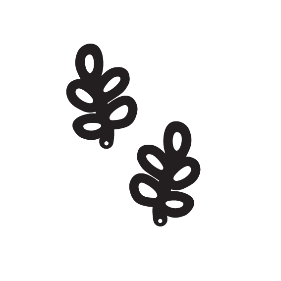 Crafty Cuts Laser © Loopy Stem - 2 Pair Set