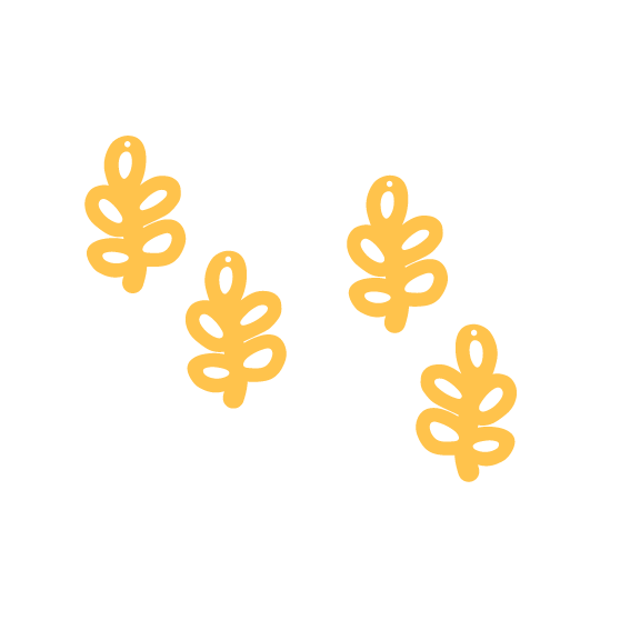 Crafty Cuts Laser © Loopy Stem - 2 Pair Set