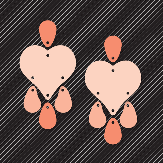 Crafty Cuts Laser Lotsa Luv Totem - 3 Pair Set