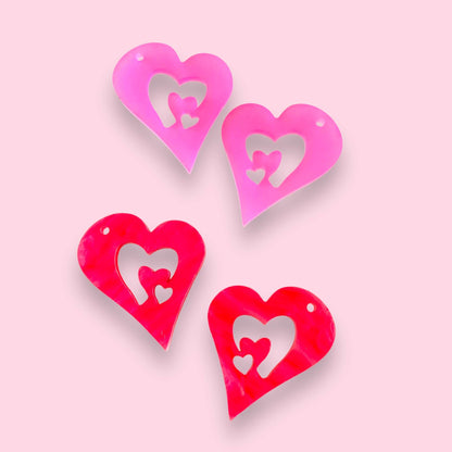 Crafty Cuts Laser  Love Inside Duo - 4 pair mixed colour set