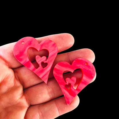 Crafty Cuts Laser  Love Inside Duo - 4 pair mixed colour set