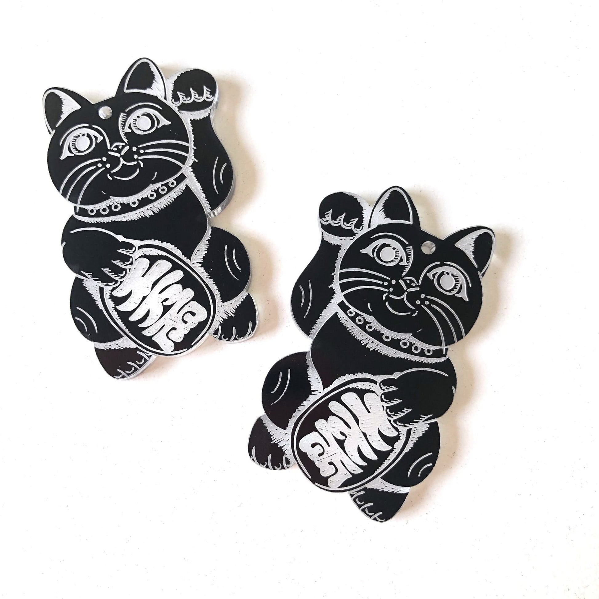 Crafty Cuts Laser Lucky Cat Duo - 2 Pair Set
