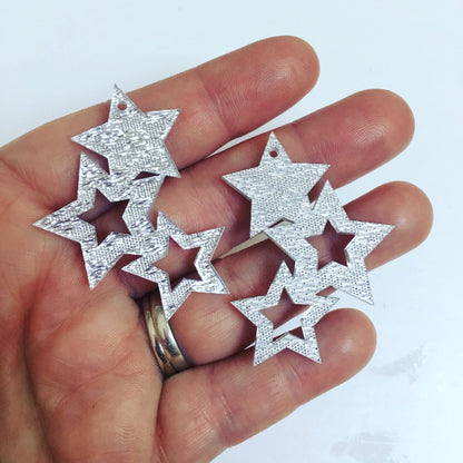 Crafty Cuts Laser © Lucky Starz Dangle Charms - 2 Pair