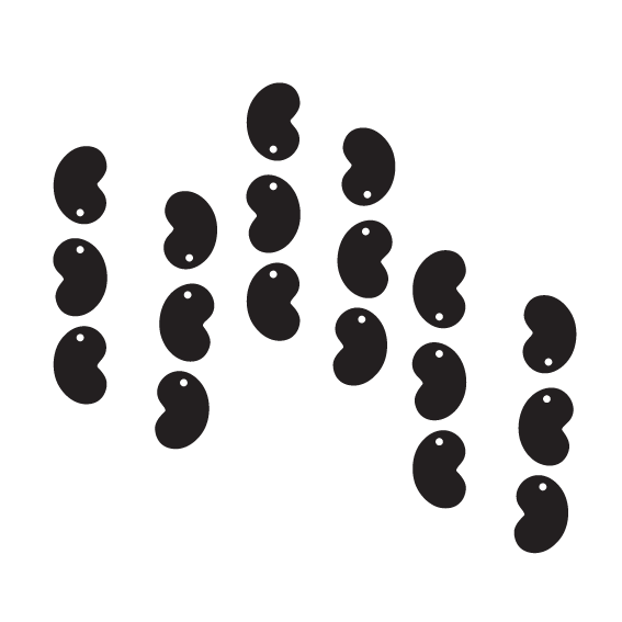 Crafty Cuts Laser Magic Bean Totem - 3 Pair Set