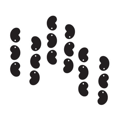 Crafty Cuts Laser Magic Bean Totem - 3 Pair Set