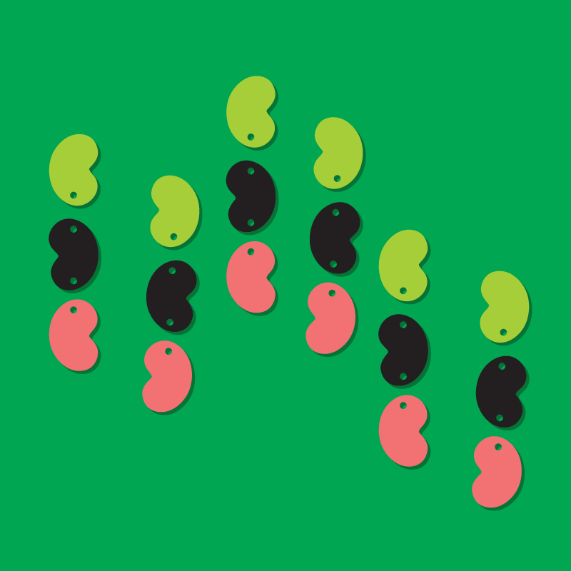 Crafty Cuts Laser Magic Bean Totem - 3 Pair Set