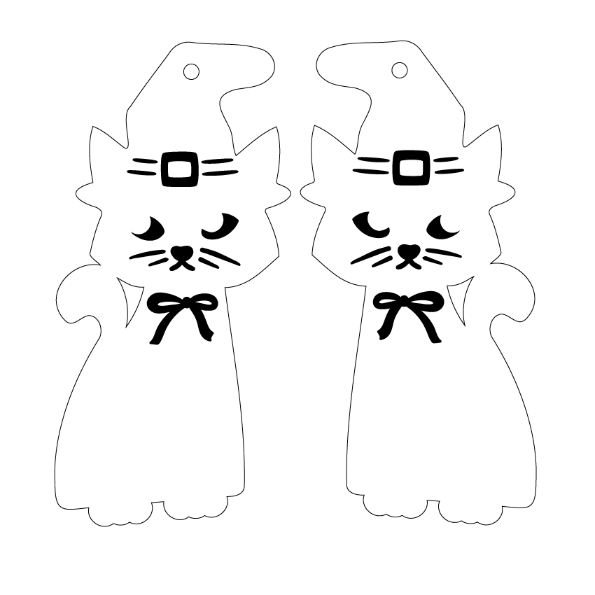 Crafty Cuts Laser © Magical MEOW Charms - 3 Kitties to choose from