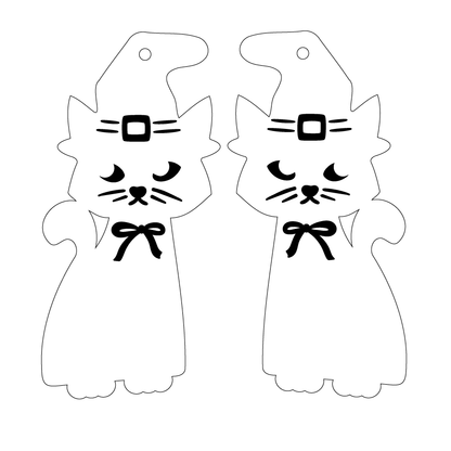 Crafty Cuts Laser © Magical MEOW Charms - 3 Kitties to choose from