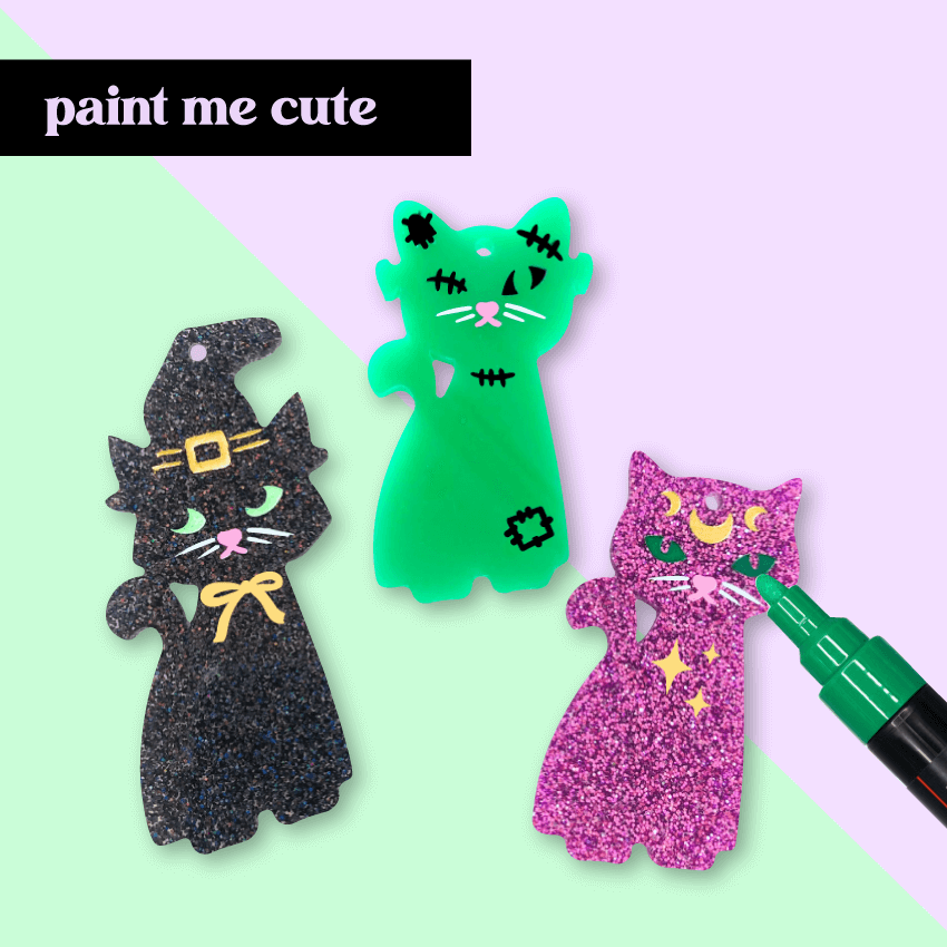 Crafty Cuts Laser © Magical MEOW Charms - 3 Kitties to choose from