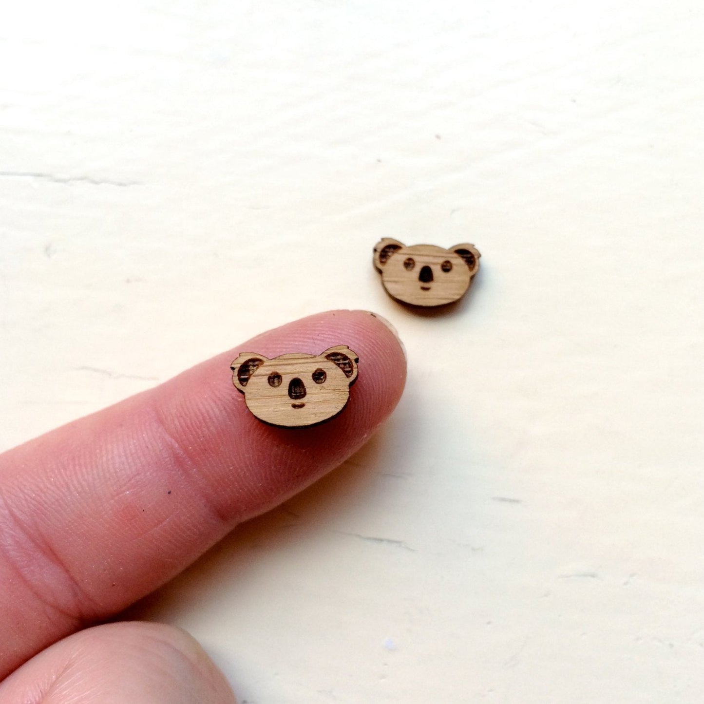 Crafty Cuts Laser MINI_bamboo Mini Koala Bear Face - 10 Pairs