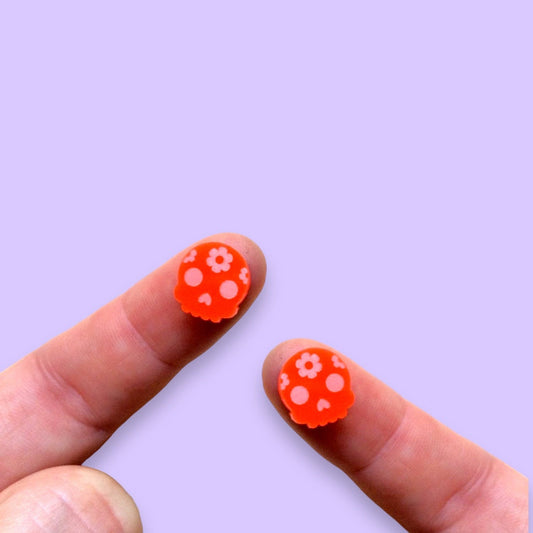 Crafty Cuts Laser Mini Kawaii Skulls - 12 Pairs