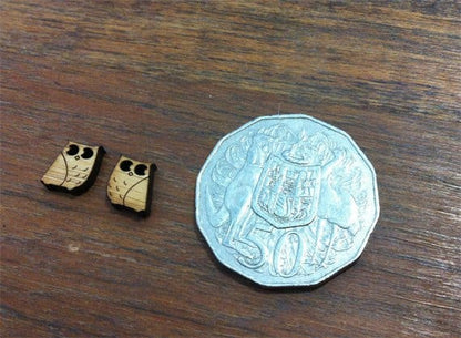 Crafty Cuts Laser Mini Little Owl Cabochons - 10 Pairs