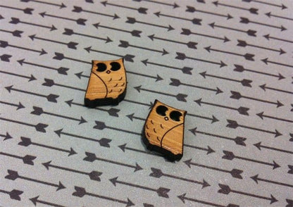 Crafty Cuts Laser Mini Little Owl Cabochons - 10 Pairs