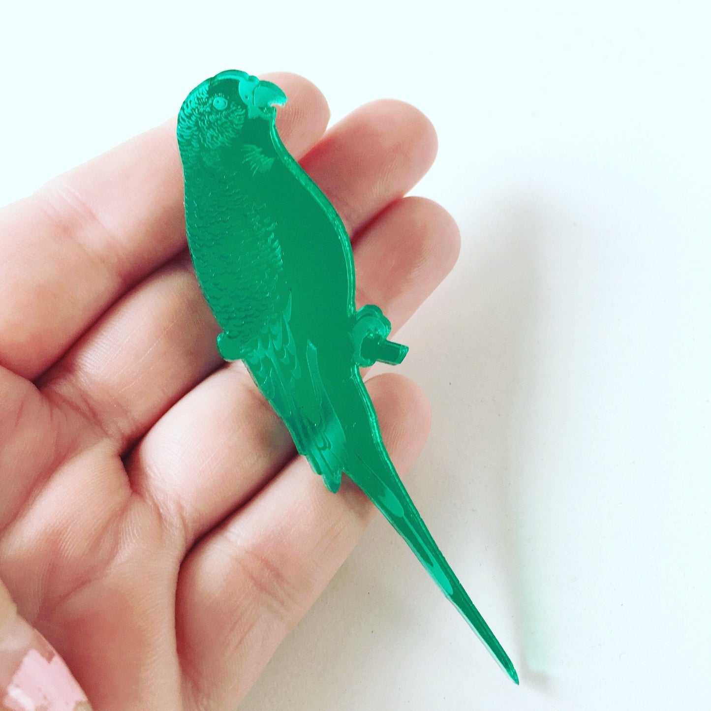 Crafty Cuts Laser © Mirror: Budgerigar Duo - TWO PAIR