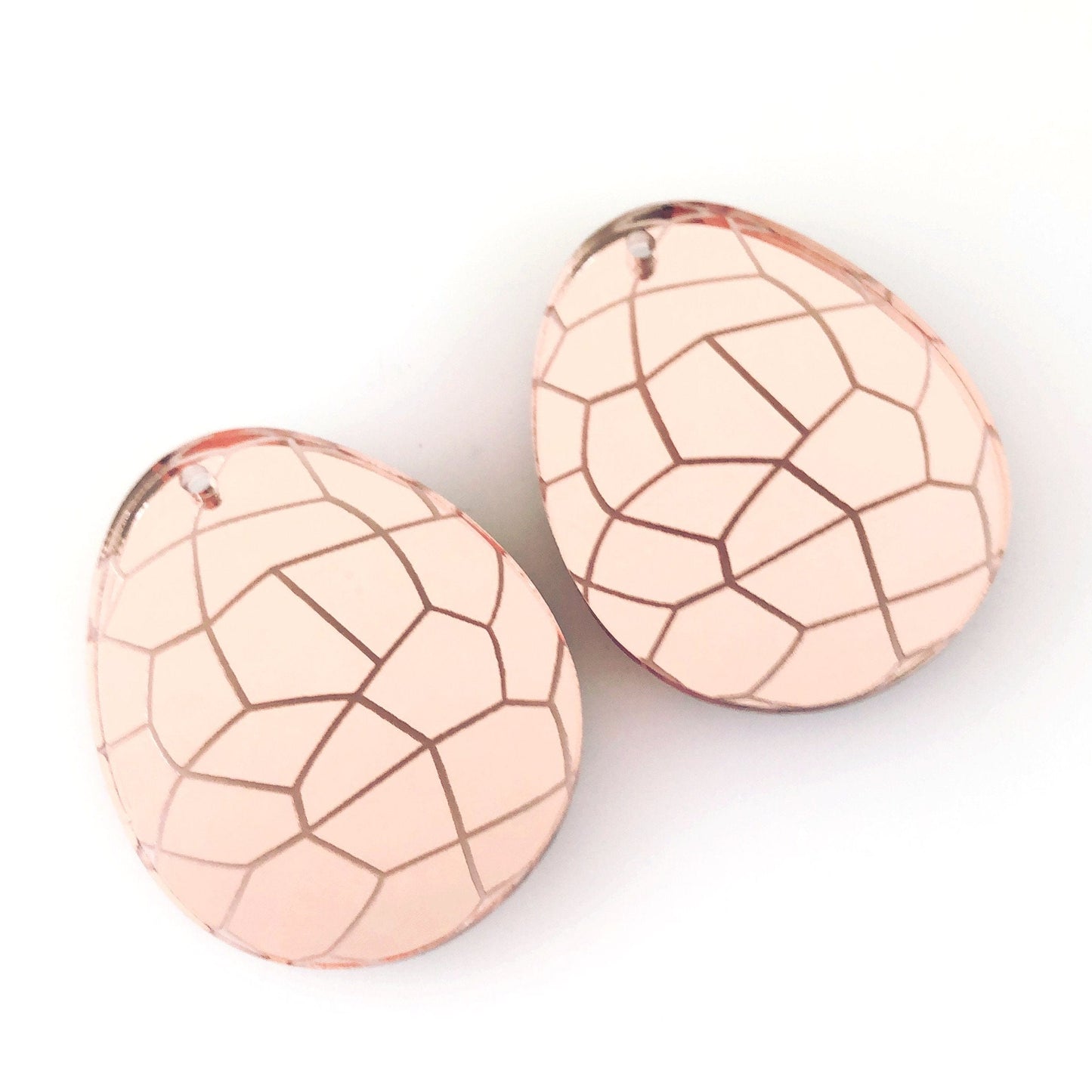 Crafty Cuts Laser Mirror Crackle Eggs - 4 pair set