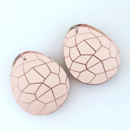 Crafty Cuts Laser Mirror Crackle Eggs - 4 pair set