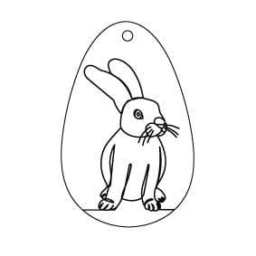 Crafty Cuts Laser Mirror Easter Eggs - 5 Designs - 4 Pair Set