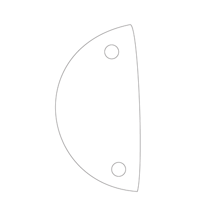 Crafty Cuts Laser  Mirrored Zesty Slices -4 Pairs