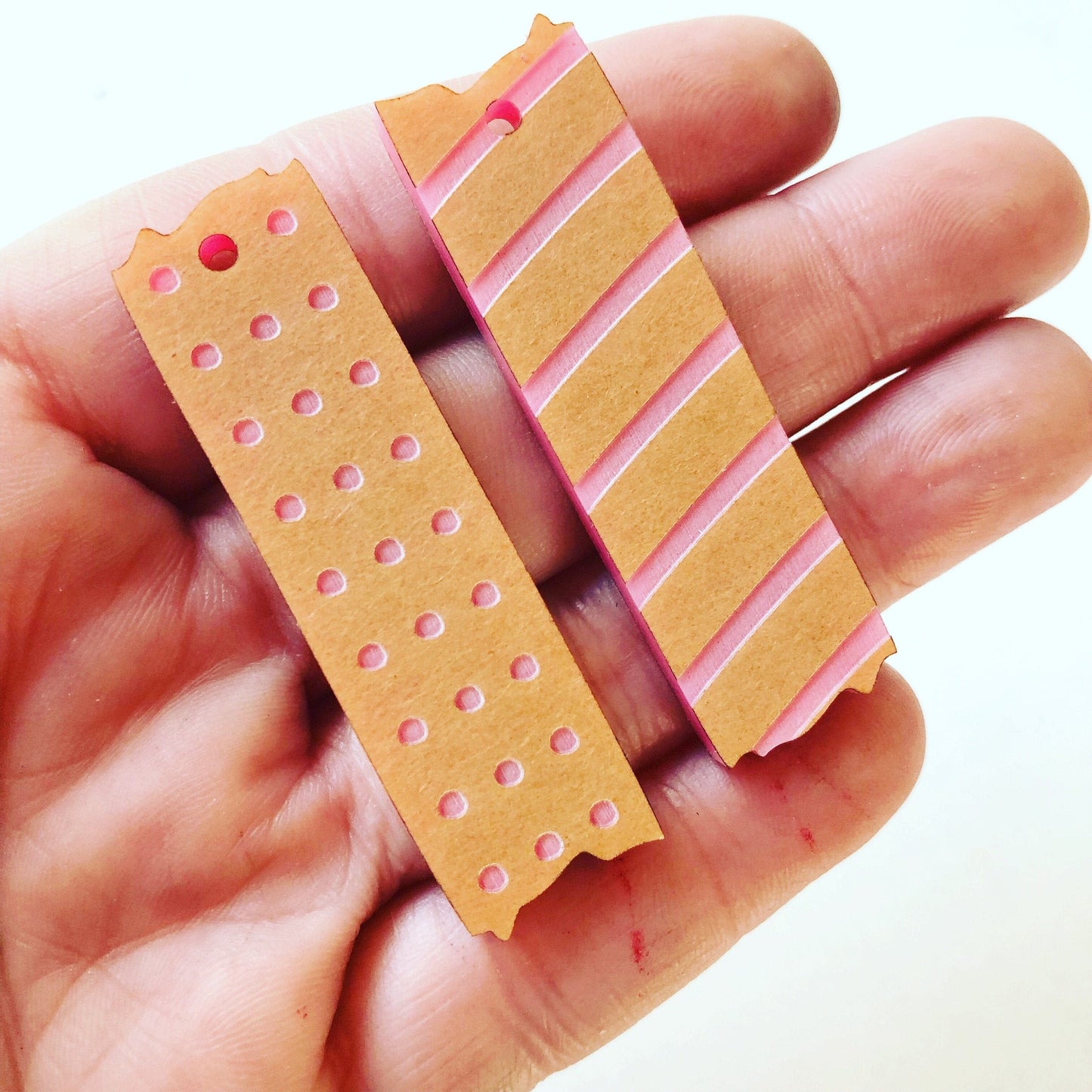 Crafty Cuts Laser Mismatched Washi Tape Charms for Paint Fill - 10 pce Pack