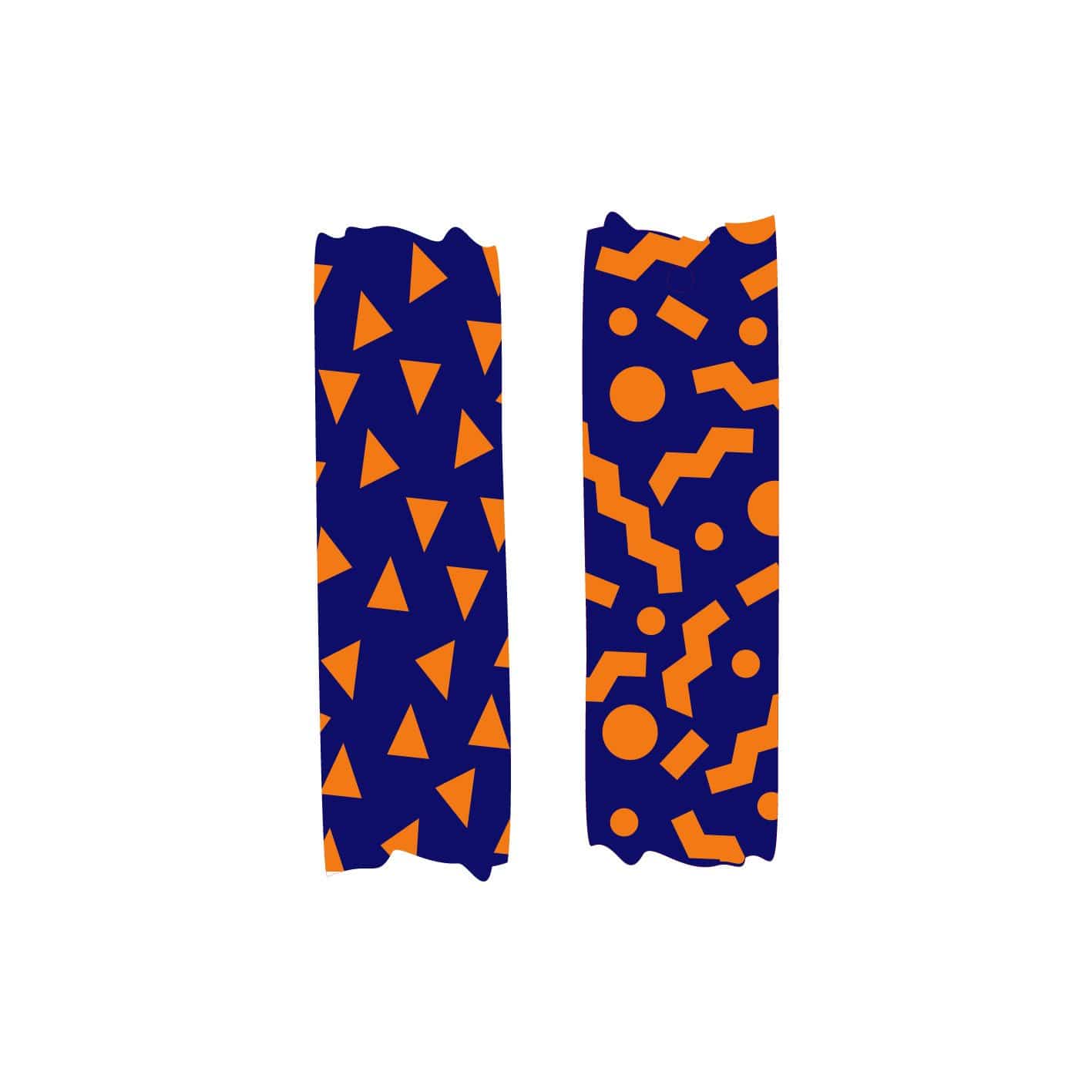 Crafty Cuts Laser Mismatched Washi Tape Charms for Paint Fill - 10 pce Pack