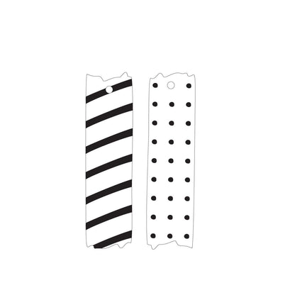 Crafty Cuts Laser Mismatched Washi Tape Charms for Paint Fill - 10 pce Pack