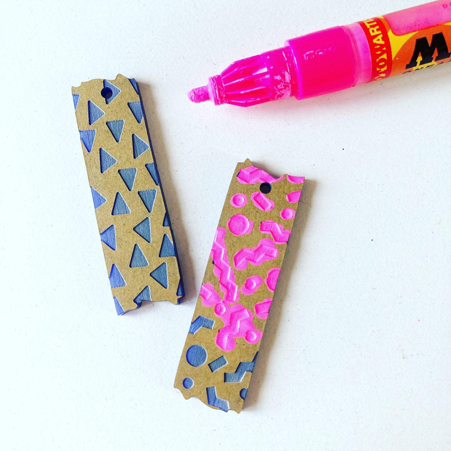 Crafty Cuts Laser Mismatched Washi Tape Charms for Paint Fill - 10 pce Pack