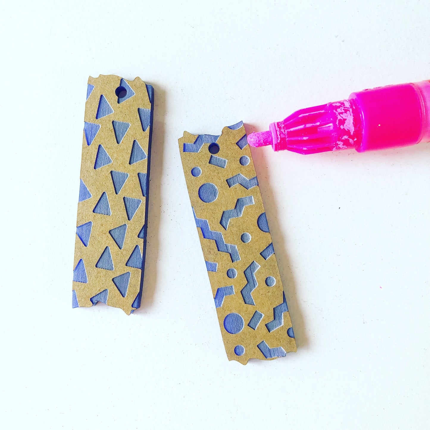 Crafty Cuts Laser Mismatched Washi Tape Charms for Paint Fill - 10 pce Pack