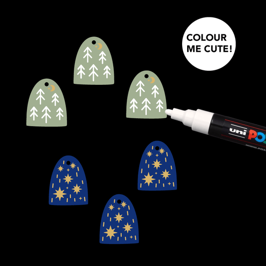 Crafty Cuts Laser Night Hills Fancy Charms