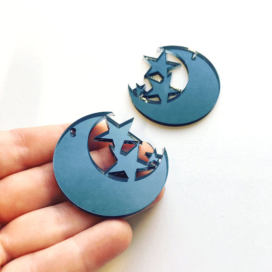 Crafty Cuts Laser Nite Sky Charms - Two Pair