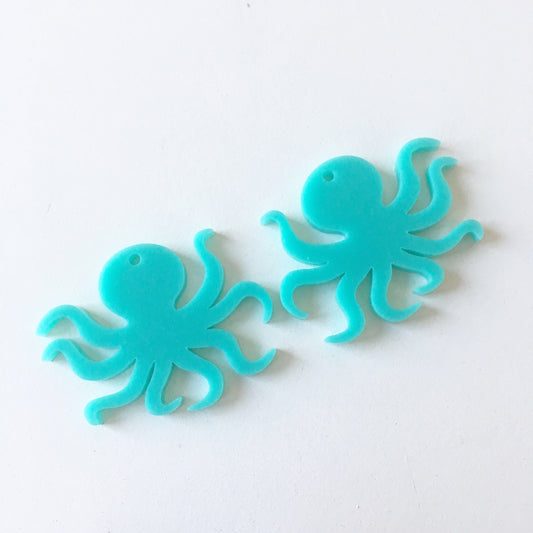 Crafty Cuts Laser Octopi Charms - 2 Pair