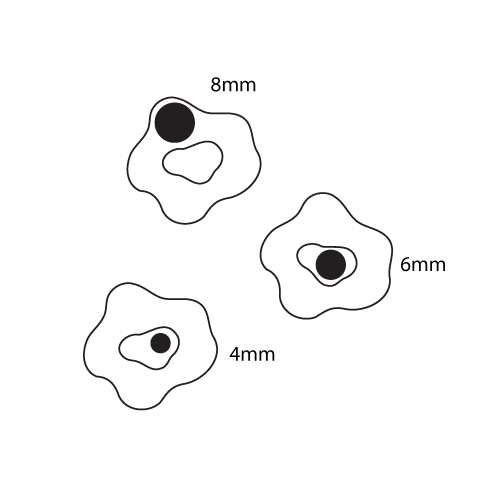 Crafty Cuts Laser Odd Blobs - 5 pair Set