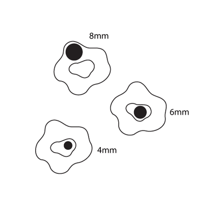 Crafty Cuts Laser Odd Blobs - 5 pair Set