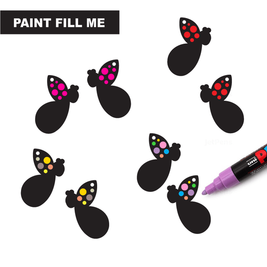 Crafty Cuts Laser © Paint Fill Bug Life - 4 pair Set