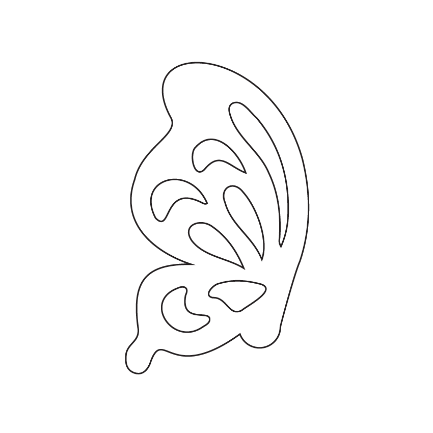 Crafty Cuts Laser Paint Fill Butterfly Wing  - 4 pair Set