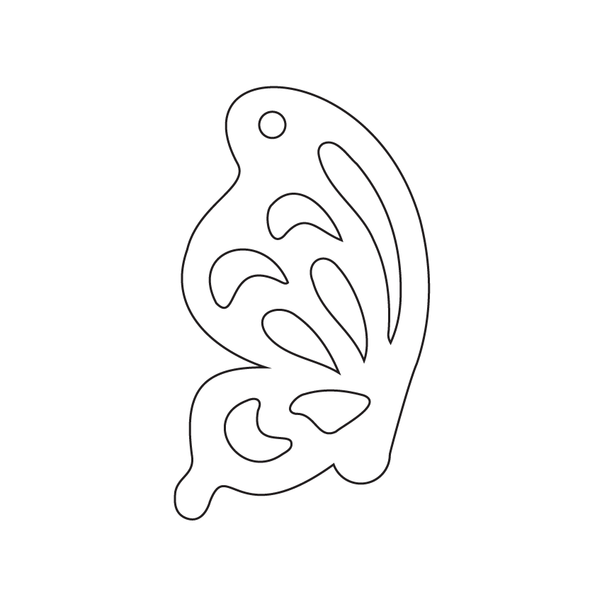 Crafty Cuts Laser Paint Fill Butterfly Wing  - 4 pair Set