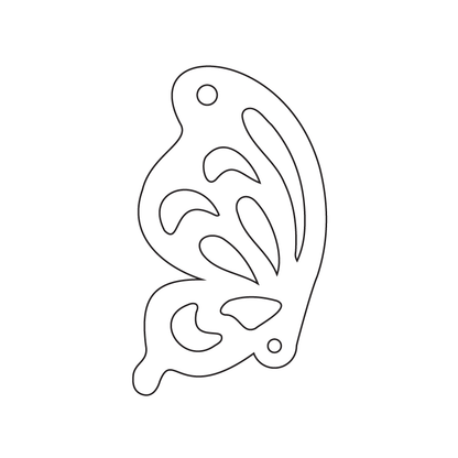 Crafty Cuts Laser Paint Fill Butterfly Wing  - 4 pair Set