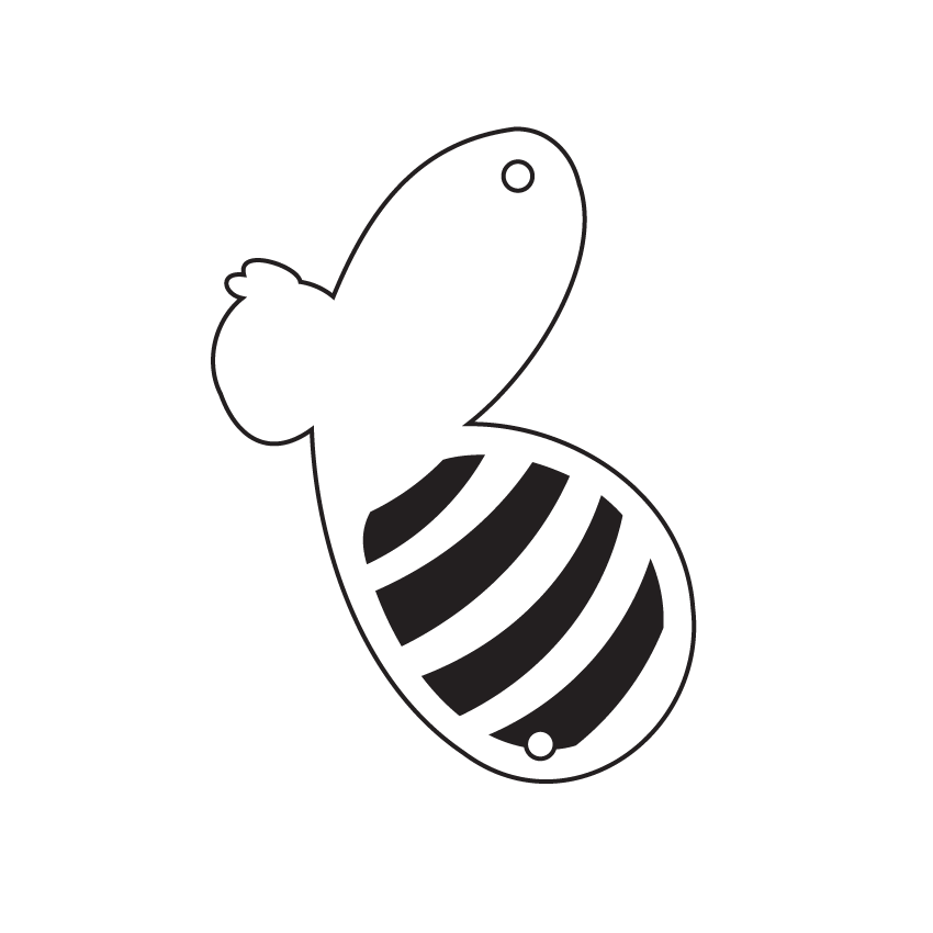 Crafty Cuts Laser © Paint Fill Buzzy Bee  - 4 pair Set