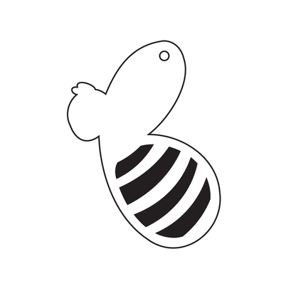 Crafty Cuts Laser © Paint Fill Buzzy Bee  - 4 pair Set