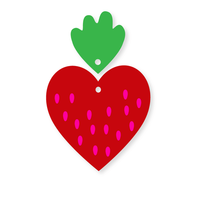 Crafty Cuts Laser Paint Fill Fruity Hearts - TWO Pair Set