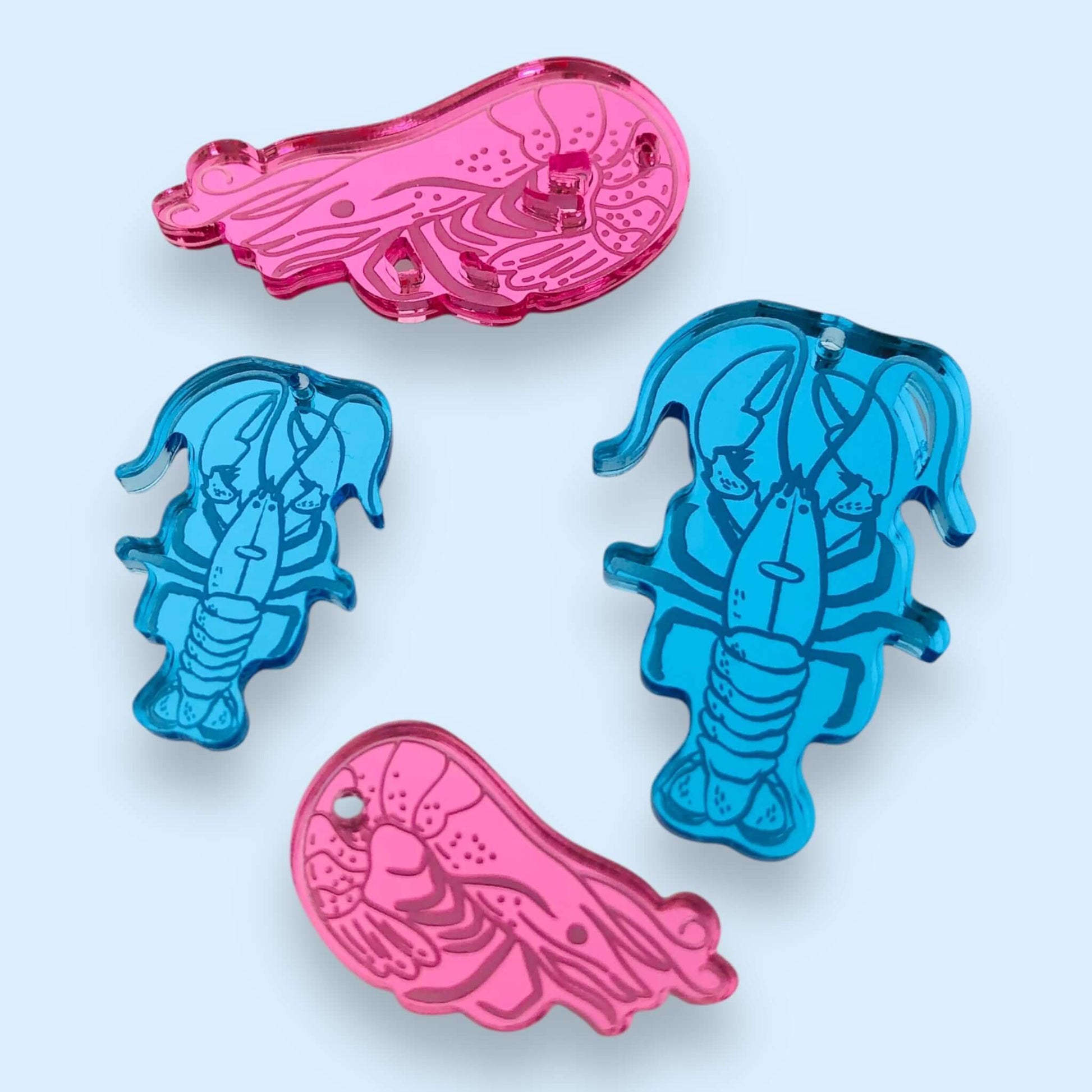 Crafty Cuts Laser Paint Fill Rock Lobsters - Two Sizes