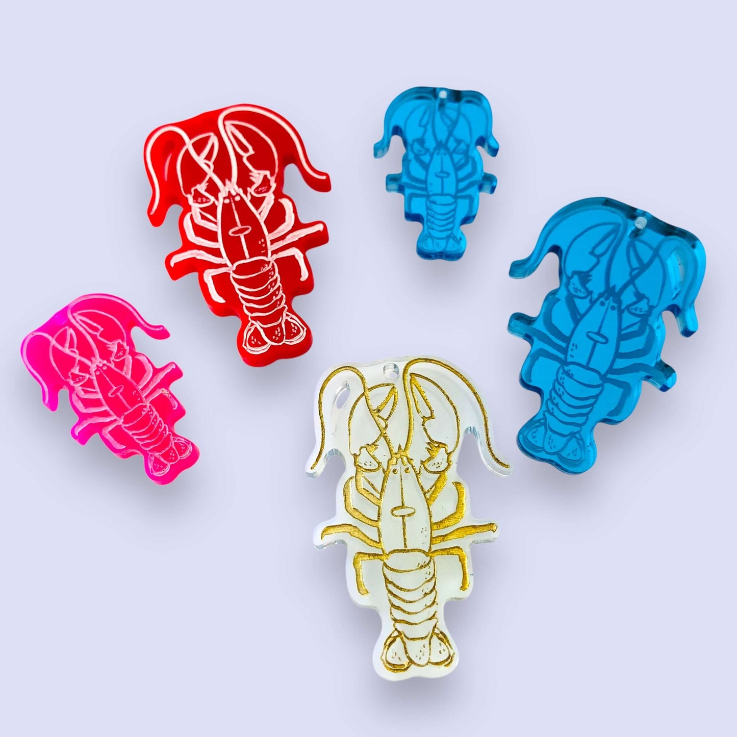 Crafty Cuts Laser Paint Fill Rock Lobsters - Two Sizes