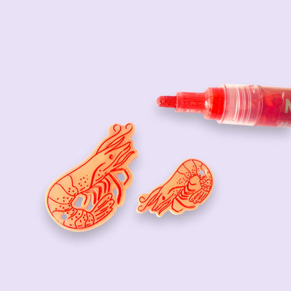 Crafty Cuts Laser Paint Fill Shrimps - Two Sizes